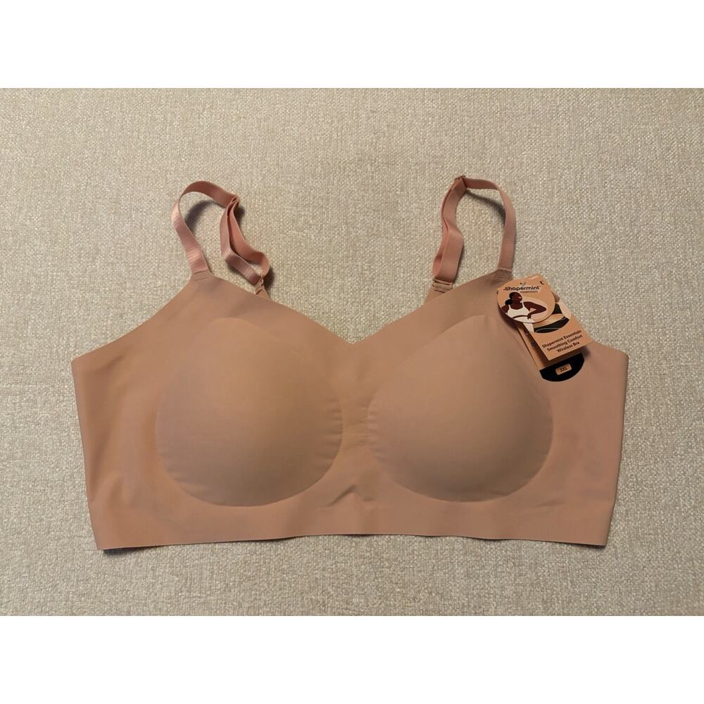 Shapermint Essentials Smoothing Comfort Wireless Bra 13402 Size 3XL NEW